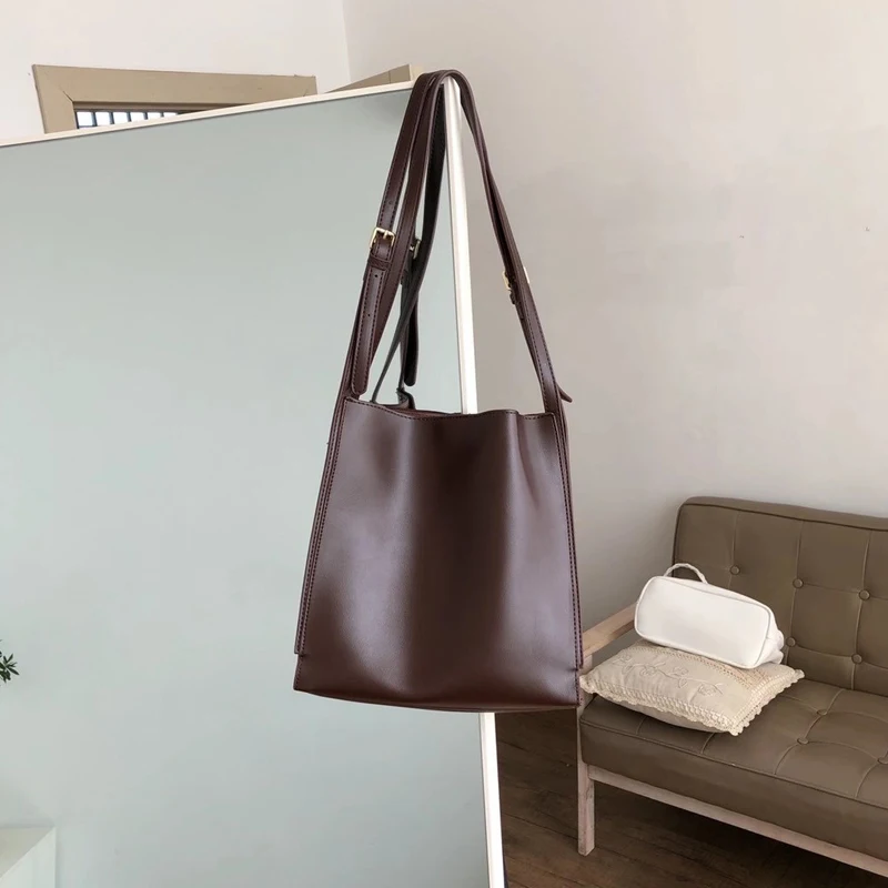 

2020 Winter New Casual Women Bags Korean Style Small Ladies Shoulder Bag PU Leather Female Handbags Solid Color Whole Sale