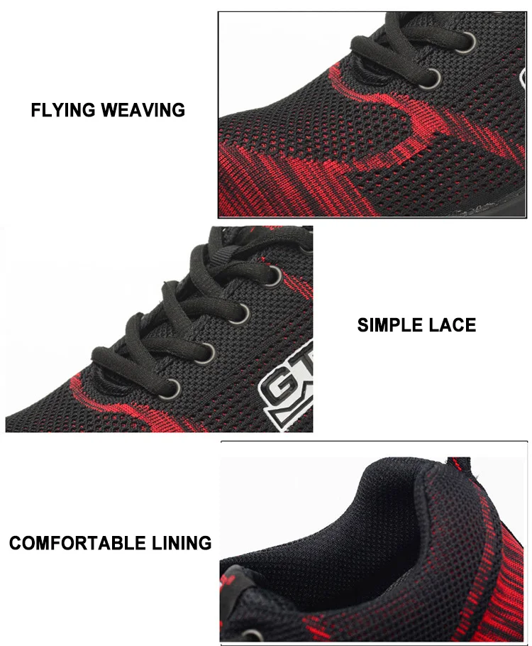 High Quality Steel Toe Safety Shoes Mens Work Safety Shoes Unisex Breathable Air Mesh Work Shoes Plus Size 37-58 Rubber