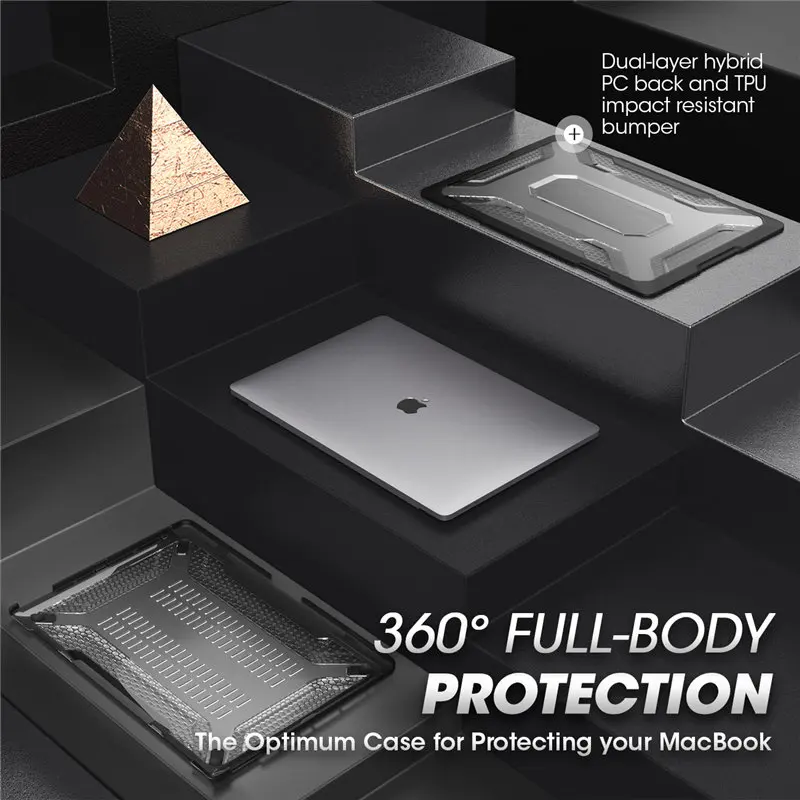 para Macbook Pro Capa com Teclado Capa de Pele Barra de Toque e Toque Liberação de 2020 Case Emborrachado Magro Pára-choques id 16 A2141 Tpu - Imagem 2