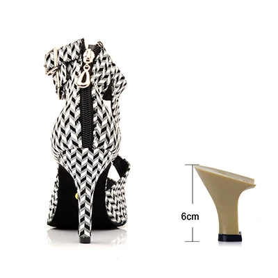 6cm SHOYDANC/новые женские туфли для танцев на квадратном каблуке; туфли для бальных танцев на высоком каблуке; вечерние туфли для танцев из замши; Цвет черный, белый - Цвет: 6cm