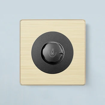 

Kamanni Dimmer Switch 220V Gold Light Modulator Home Improvement Electrical Wall Switch L36 86mm Type