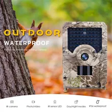 Камера для охоты 12MP 1080 P, водонепроницаемая камера для охоты, для дикой природы, для улицы, ночное видение, фото камеры для ловушек, видео PR200