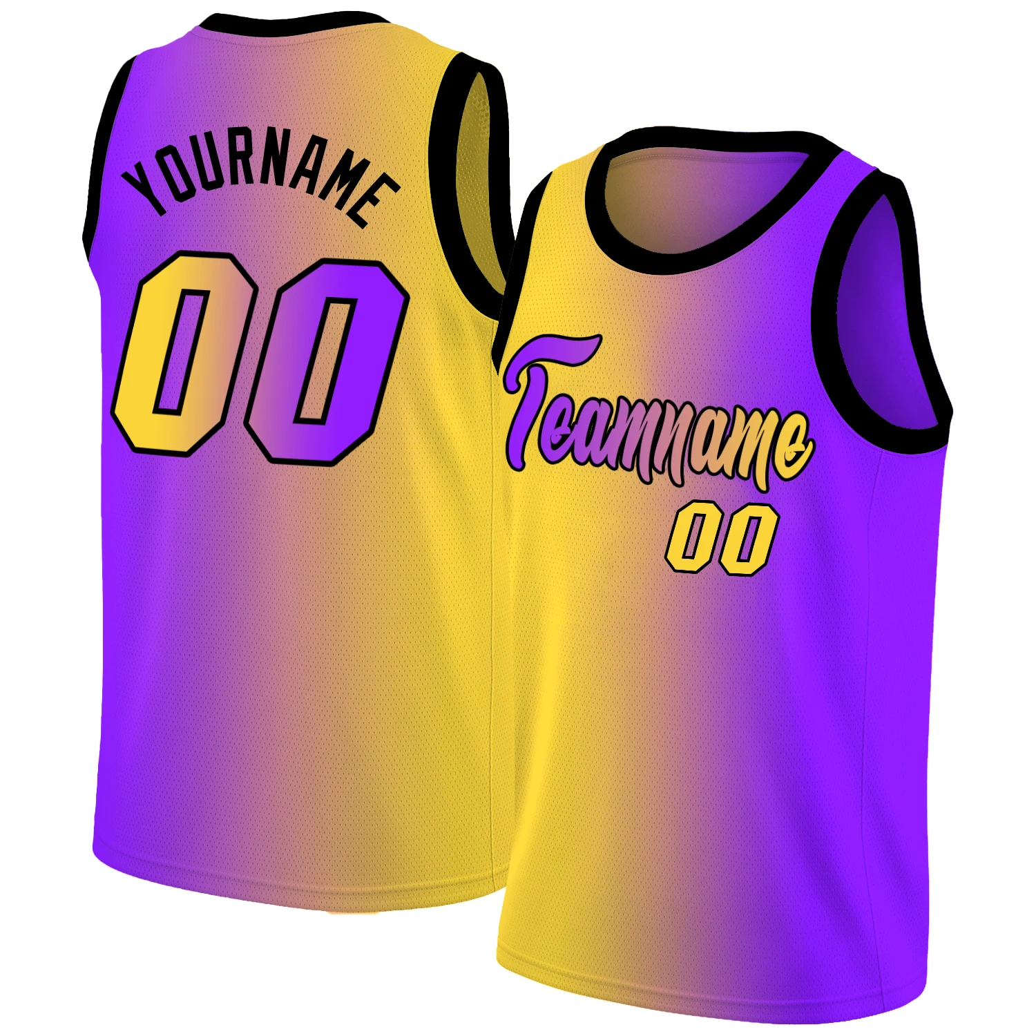 Round Neck Basketball Jersey Full Sublimation Team Name/Number Breathable Training Athletic Shirts for Male/Lady/Kids