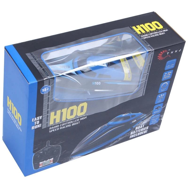 Skytech H100 2,4G RC лодка с дистанционным управлением 180 градусов флип 26-28 км/ч высокоскоростная Электрическая Подводная лодка гоночный RC лодка