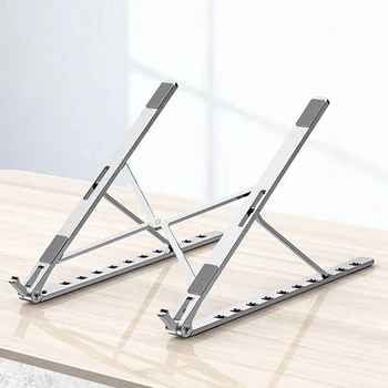 

Creative Metal Laptop Stand Cooling Aluminum Alloy Folding Portable Adjustable Lifting Suspension Support for Macbook Pro Air