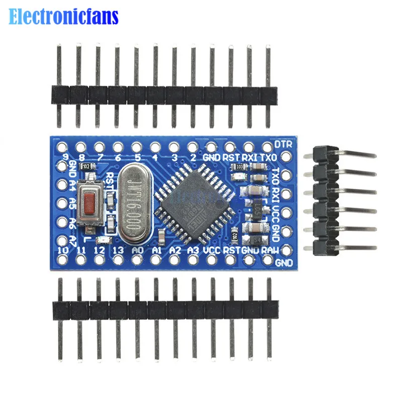 1 шт. Pro Mini Atmega168 мини ATMEGA168 Кристалл осциллятор плата модуль 16 м 5 В для Arduino Nano Заменить Atmega328 Лидер продаж