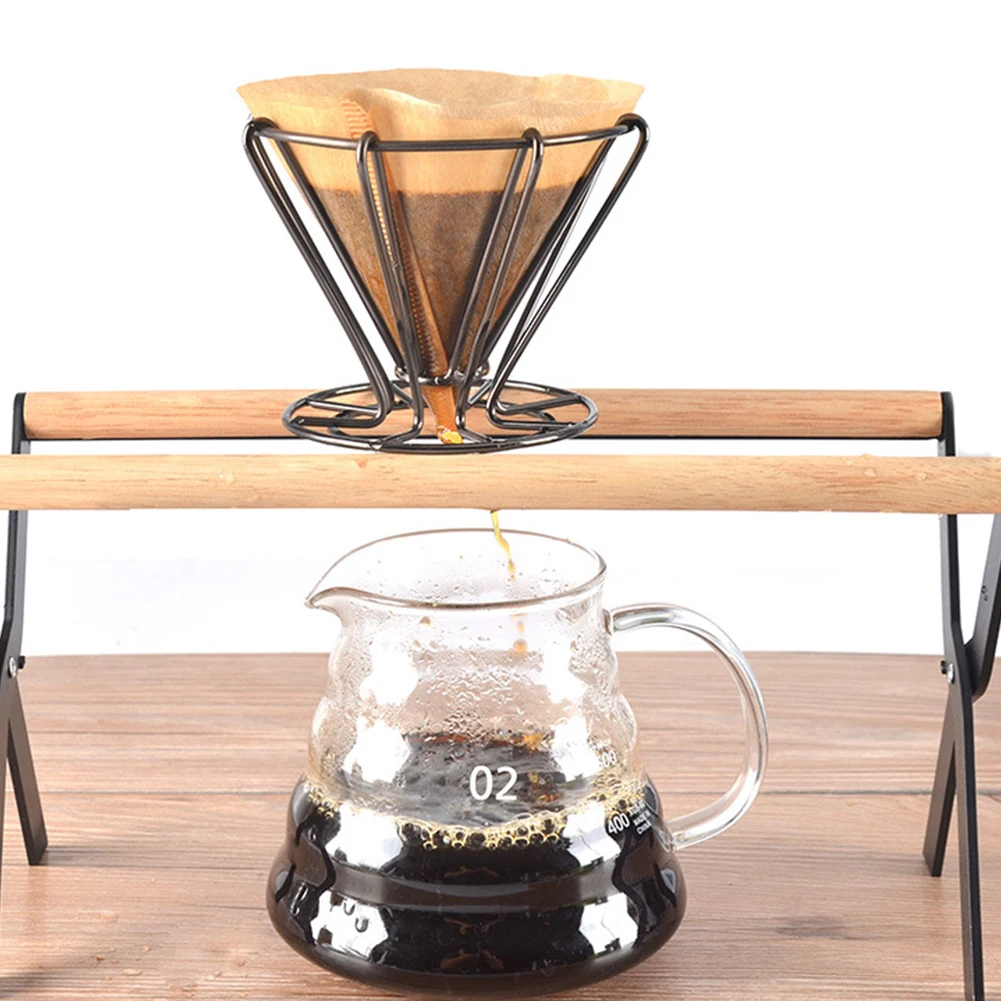 

Basket Dripper Hand Washed High Efficiency Portable Office Household Funnel Tools Coffee Filter Reusable Cup Mesh Practical