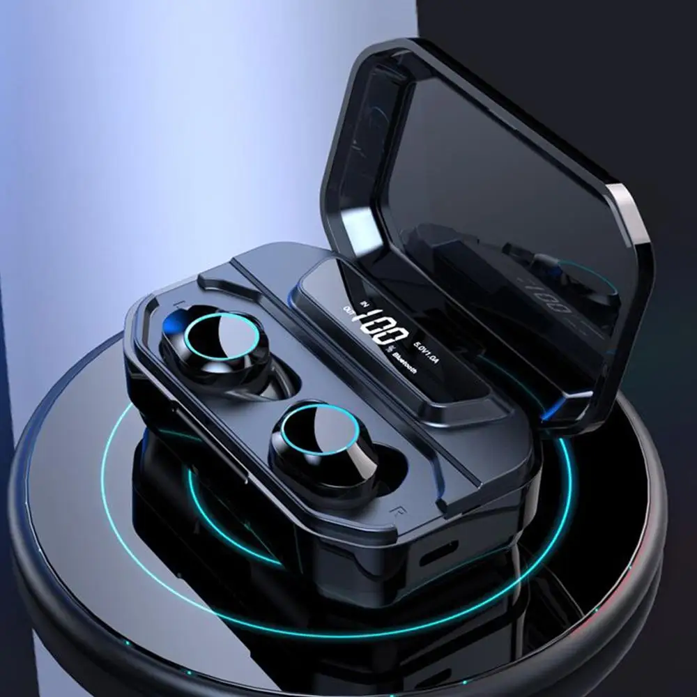 G02 TWS Беспроводные Bluetooth 5,0 наушники водонепроницаемые сенсорные наушники true беспроводные наушники 3300 мАч power bank наушники