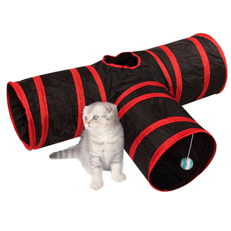 2/3/4/5 отверстия Pet туннель для кошек игрушки складной домашних животных с