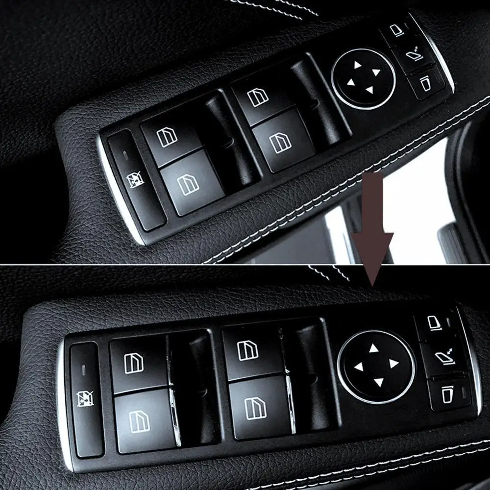 Для Mercedes Benz CLA GLA класс W176 W246 C117 X156 Кнопка подъема двери наклейки ABS Хромированная Накладка аксессуары для стайлинга автомобилей