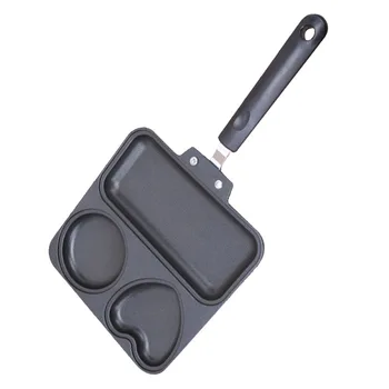 

Square Heart Non-stick Aluminum Frying Pan With Ceramic Coating And Induction Cooking Oven & Dishwasher Safe Kitchen Egg Pan