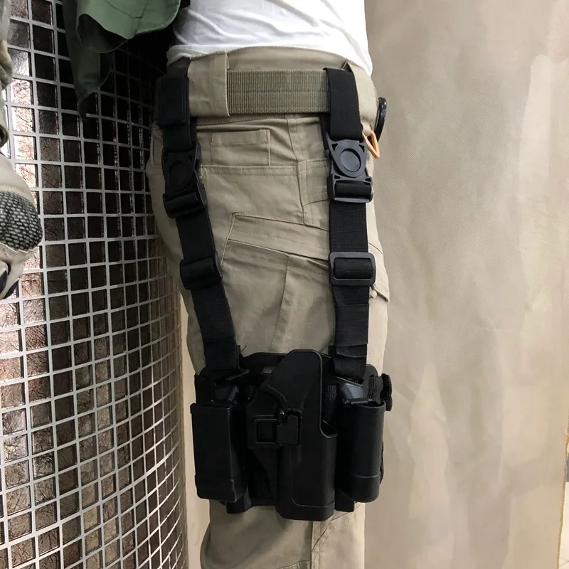 Тактические Кобуры кобура для пистолета с правой ногой Glock17 19 22 23 31 до бедра