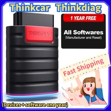 ThinkDiag All Free Softwares Car Code Reader Scanner All System Diagnostic Tool 15 Reset Services OBD2 Full Functions
