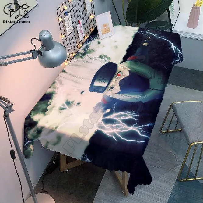 

Naruto Pattern Tablecloth 3D printed Square/Rectangular Dust-proof Table Cover For Party Home Decor TV Covers