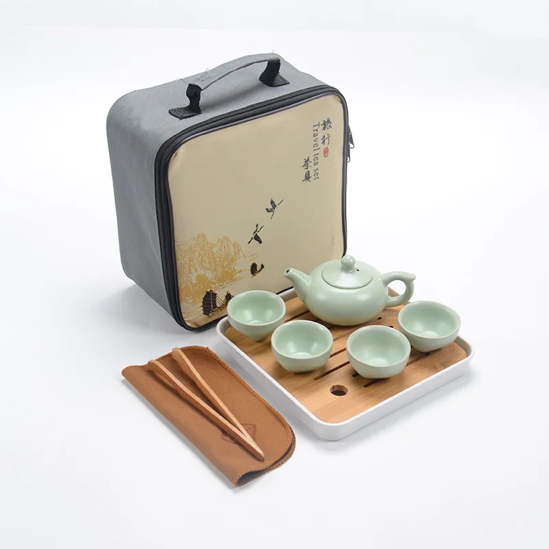 Ручной работы японский стиль высокий белый фарфоровый чайник керамический чайный набор кунг-фу Боковая ручка горшок красивый горшок