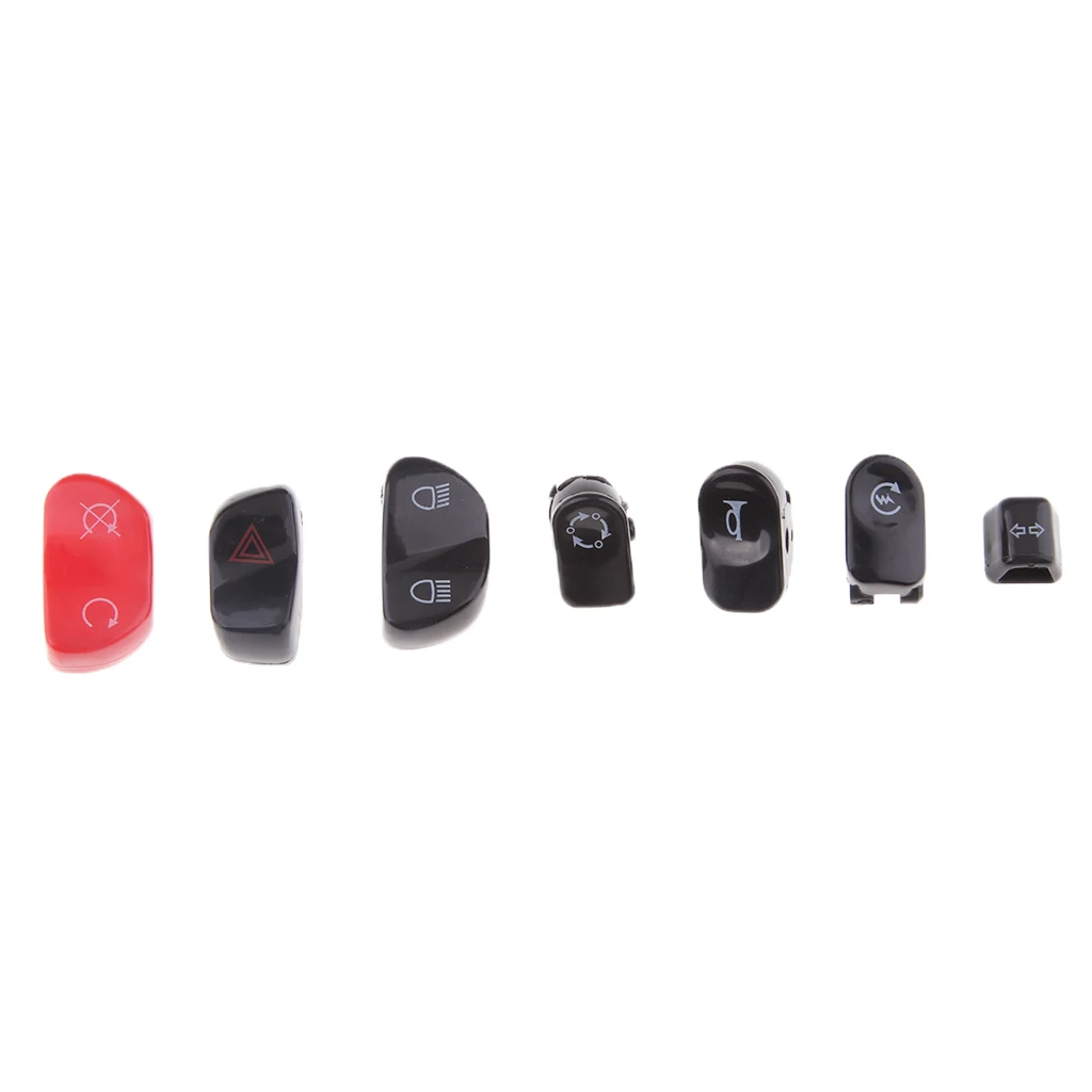 7pcs/set Hand Control Switch Housing Button Cover Cap Kit for VICTORY