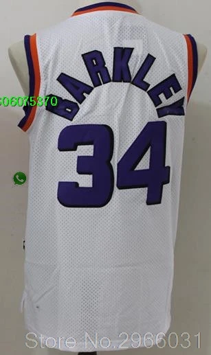 for men А+++ Феникс Мужская футболка#1 DEWIN Booker 13 Steve Nash 20 Josh Jackson 22 DeAndre Ayton 34 Charles Barkley - Цвет: for men