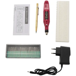 Kit d'outils de gravure pour métal, verre, céramique, plastique, bois, bijoux avec graveur 30 Bits 