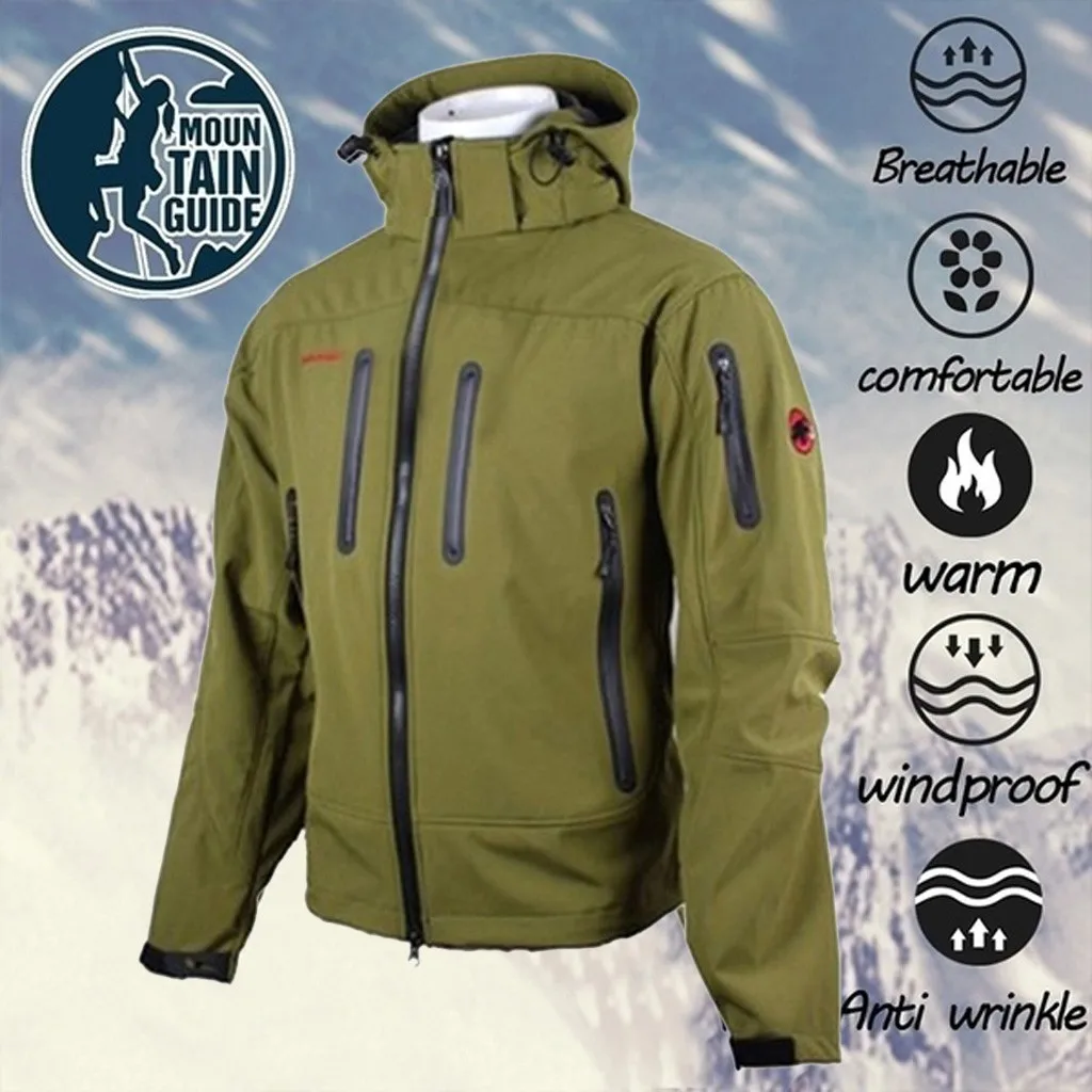 

.Men's Army Camouflage Jacket and Coat Military Tactical Jacket Winter Waterproof Soft Shell Jackets Windbreaker Hunt Clothes