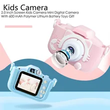 Appareil photo 20MP HD avec carte de 32 go pour enfants, double écran couleur de 2.0 pouces, jeu vidéo Selfie, appareil photo numérique, jouets cadeaux pour enfants