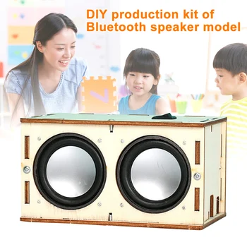 

Portable ABS STEM Learning Battery Powered DIY Bluetooth Speaker Box Kit Science Experiment Electronic Sound Amplifier Handmade