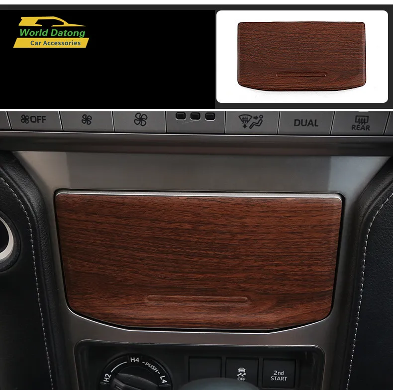 Car Center Console Storage Box Panel For Toyota Land Cruiser 150 Prado LC150 FJ150 2018 2019 Peach Wooden Moulding Accessories | Автомобили