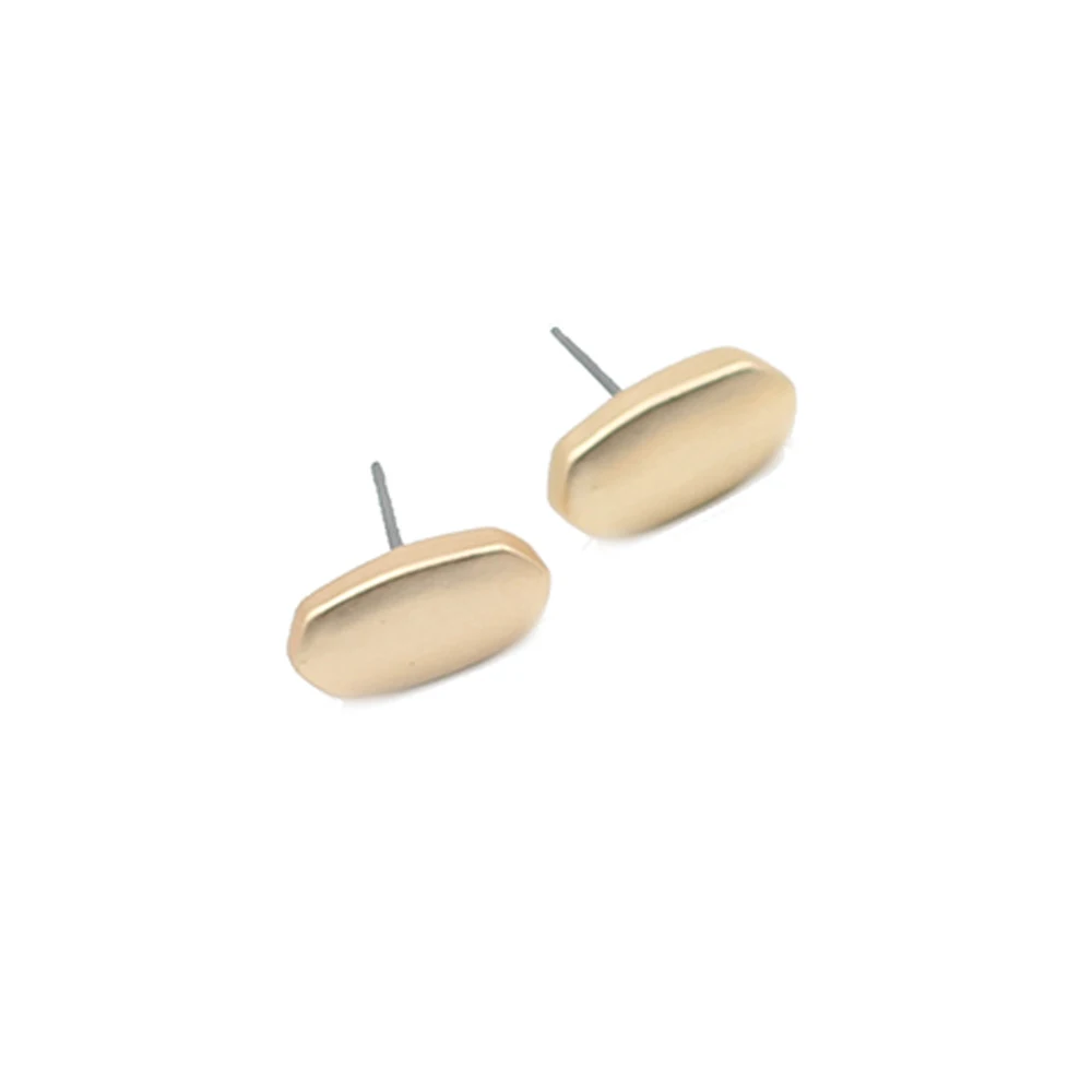 Gold stud Новое модное матовое полированное овальное Трендовое ожерелье с подвеской для женщин - Окраска металла: Gold stud