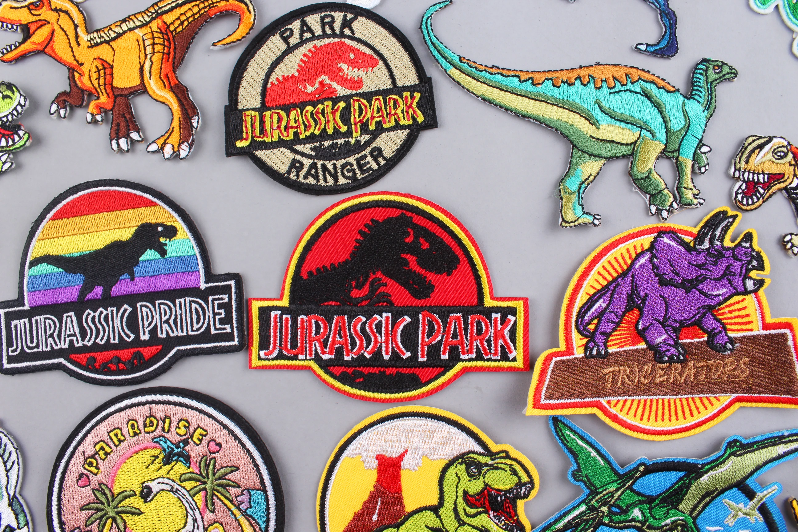 Патчи на одежду с вышивкой Парк Юрского периода|Заплатки| |
