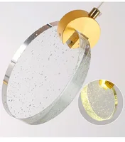 LED Pendant Lamp Modern Delicate Crystal Chandeliers for Stairs 6