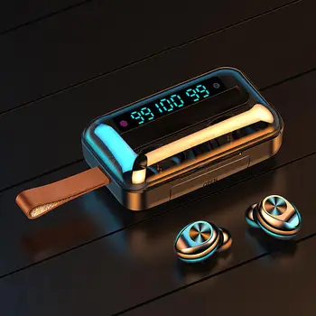 

True Wireless Earphones TWS Waterproof Earbuds Bluetooth 5.0 Smarts Touch 9D Stereo Earphones For Phone Headsets With Microphone