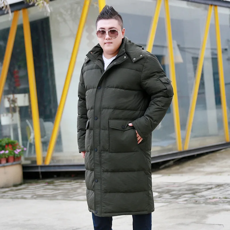 

Winter Jacket Men's Winter Brand Thicken Plus Long Leisure Kneeling Jacket Men's Coat Jacket For 175kg Size XL-9XL 10XL