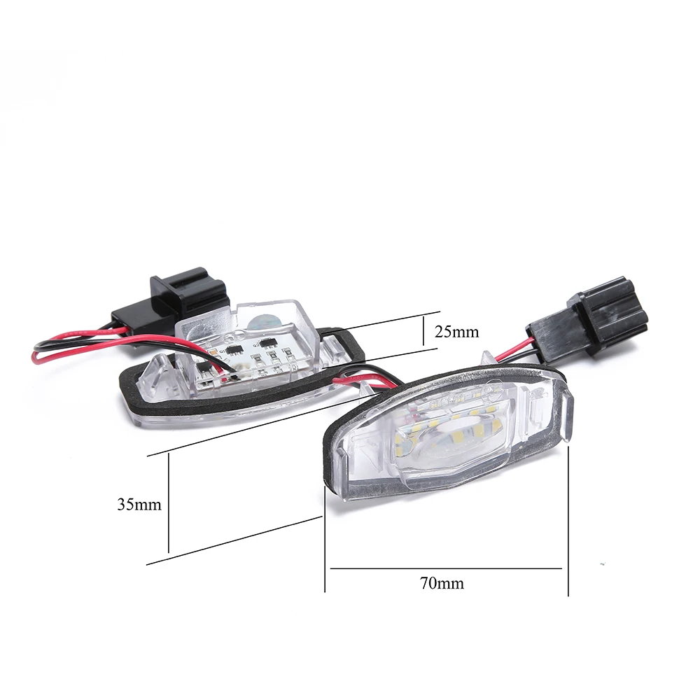 2 шт. 18 светодиодный фонарь номерного знака для honda/Accord/Odyssey/Acura/TSX/Civic 01-05 автомобильный светодиодный лампочка для honda