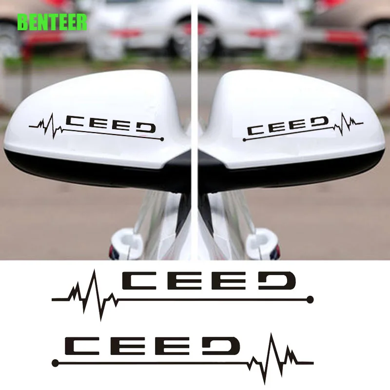 2 шт автомобиля зеркало заднего вида Наклейка для kia ceed