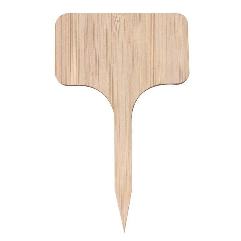 Etiquetas de bambú para plantas, rotuladores de madera ecológicos para jardín, semillas, hierbas en maceta, flores, 10 Uds.