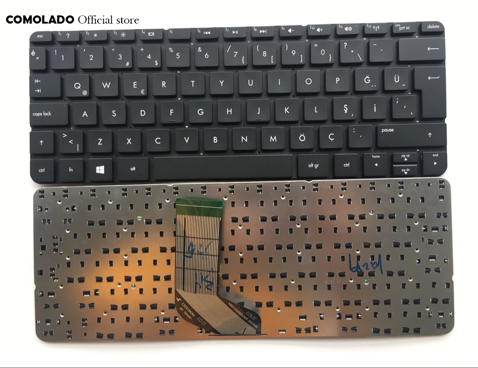 TR турецкая Клавиатура для ноутбука HP ENVY X2 11-G000 11-G100 черная без рамки клавиатура