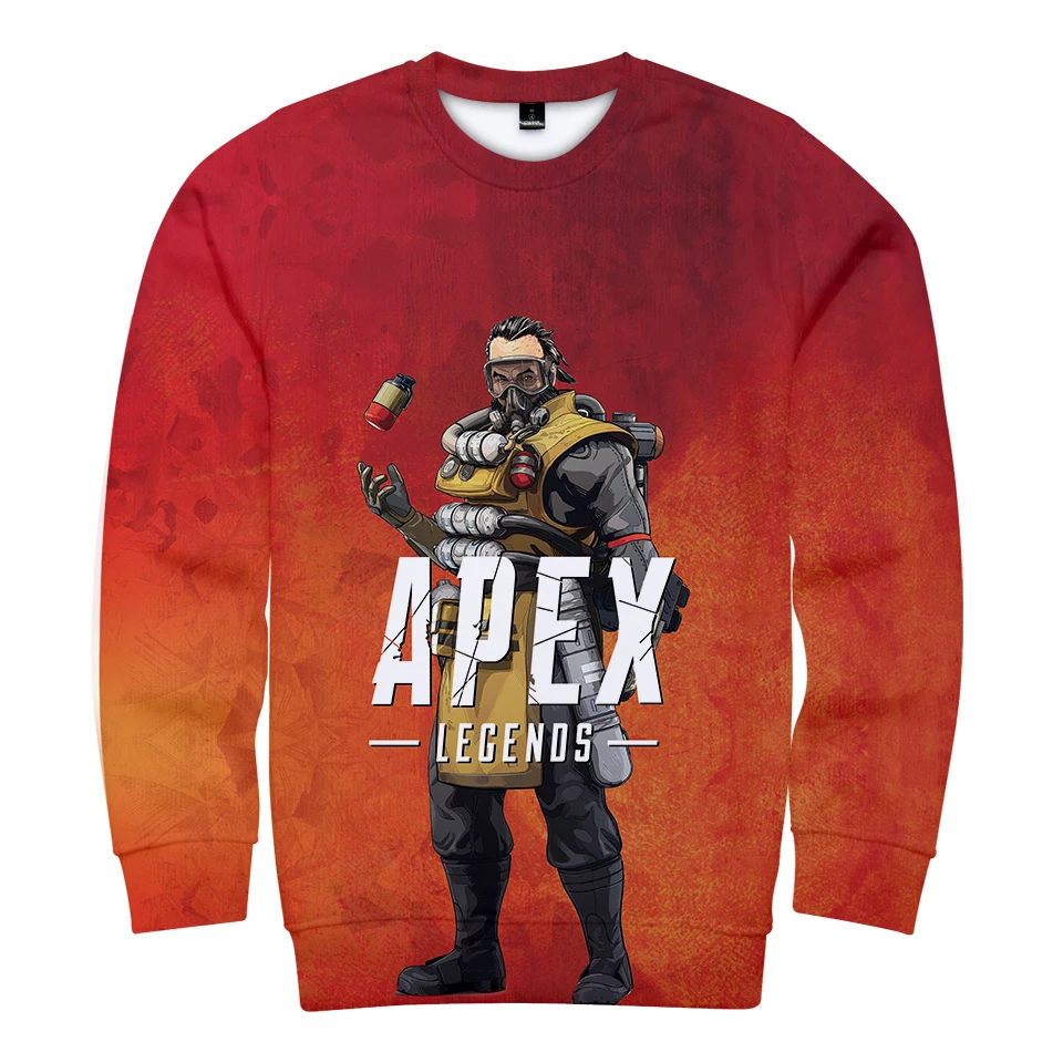 Apex Legends/толстовка с круглым вырезом в стиле 3D, повседневная весенняя одежда в стиле Харадзюку для мужчин и женщин, одежда без рукавов, большие размеры 4XL