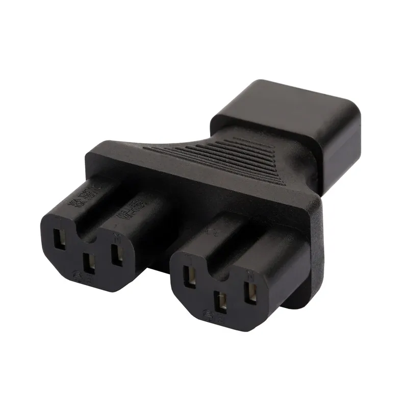 Переходник переменного тока IEC 320 C14 в 2x C15 Y Split 3Pole Male Female преобразователь Dual
