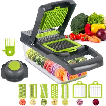 

Multifunctional Vegetable Cutter Mandoline Slicer Fruit Potato Peeler Carrot Grater Kitchen Accessories Basket Vegetable Slicer