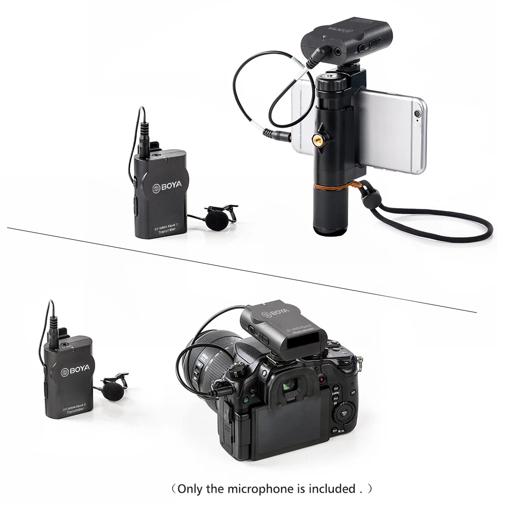 BOYA BY-WM4 Mark II телефон беспроводной микрофон для iPhone Android DSLR SLR камера DV видеокамера PC профессиональный аудио петличный микрофон