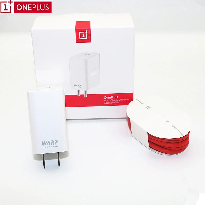 Оригинальное зарядное устройство Warp Charger для OnePlus 7T Pro 30 Вт кабель Type-C 6A адаптер