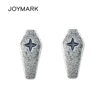 

Vintage 925 Sterling Silver Cross Rhombus Stud Earrings Gothic Punk Ear Studs Personalized Ear Jewelry TSE419