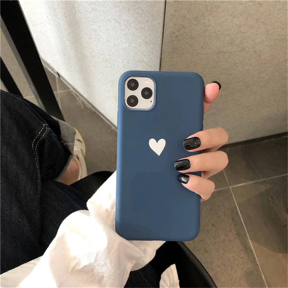 N1986N Love Heart For iPhone 11 Pro X XR XS MMax 6 6s 7 8 Plus Phone Case Fashion Cute Cartoon Soft TPU For iPhone X Phone Case