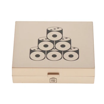 

5pcs 18mm Metal Standard Dice Six Sided Dices with Box for Man Boyfriend Gift