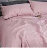 100% Washed Linen Sheet Set Natural France Flax Bed Sheet Breatherable Ultra Soft Farmhouse Bedding (1 Flat Shee 2 Pillowcases) 4