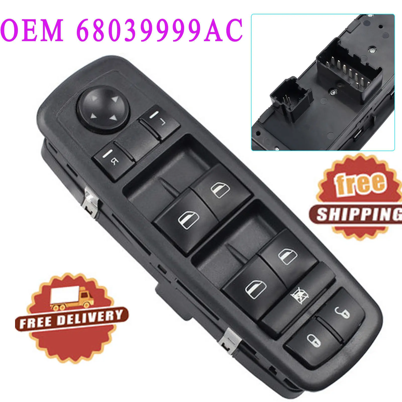 68039999AA переключатель окна питания для Dodge большой караван Chrysler Jeep-1 Touch