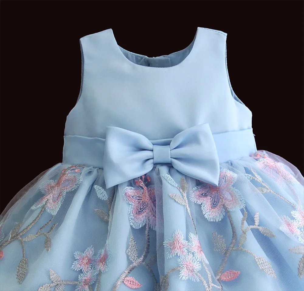 Hetiso Baby Girls Newborn Dress for 1 Year Birthday Party Embroidered Tutu Infant Toddler Flower Dresses 0-4 Years Clothing