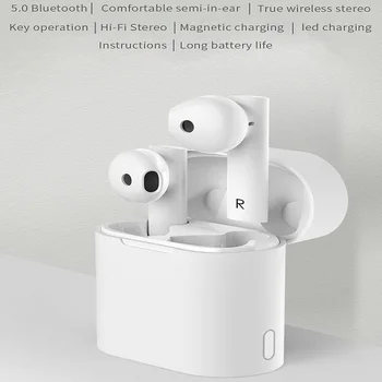 M6 zestaw słuchawkowy Bluetooth TWS prawdziwe bezprzewodowe obuuszne 5 0 Stereo Motion inteligentny głos anty-hałas tanie i dobre opinie douszne Dynamiczny CN (pochodzenie) True Wireless 100dB 32mW Do gier wideo do telefonu komórkowego Słuchawki HiFi NONE