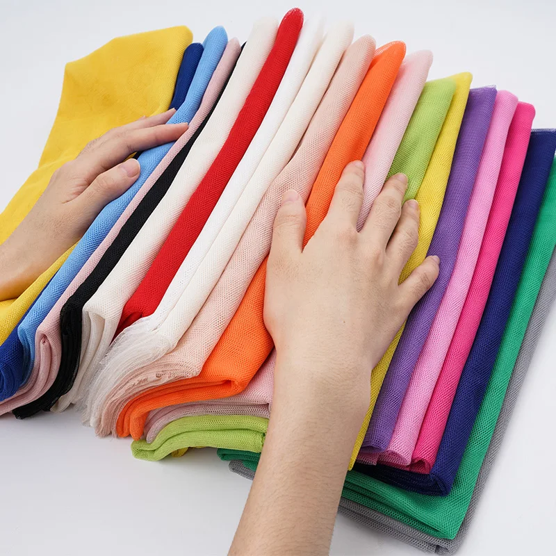 Свадебные украшения сетки кружева тюль ткань москитная сетка однотонные Цвет
