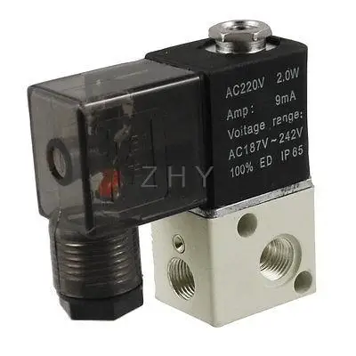 AC 220V 2,0 W 3V1-06 2 позиции 3 ходовой Магнитный Соленоидный клапан
