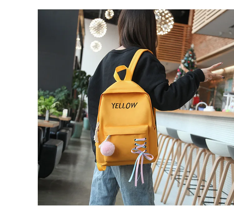 4 шт./компл. модная школьная сумка Школьный рюкзак для девочек Mochila Feminina Рюкзаки Женские школьные сумки для подростков школьные сумки WBS757